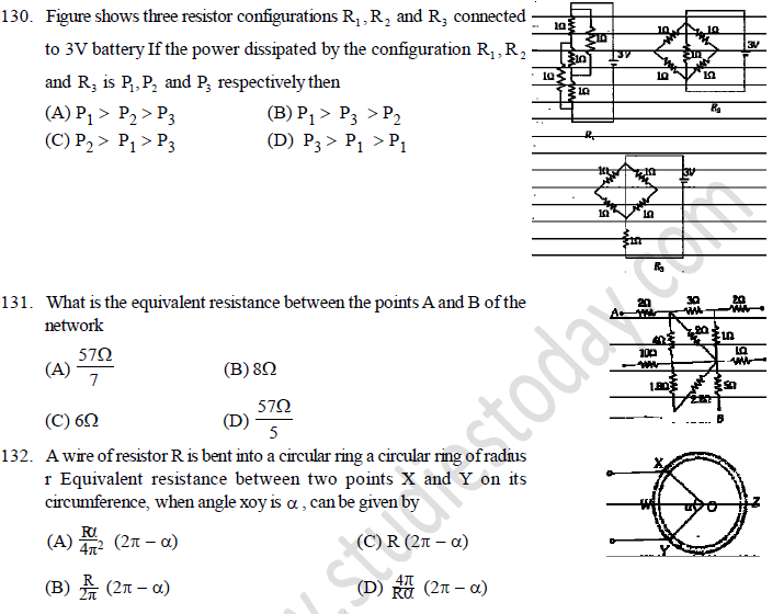 NEET UG Physics Current Electricity MCQs-45