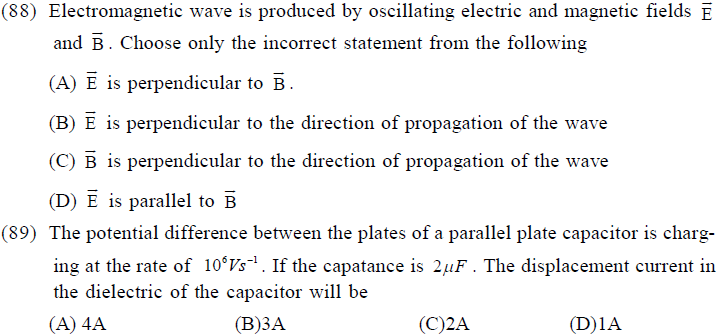 NEET UG Physics Electromagnetic Waves MCQs-13