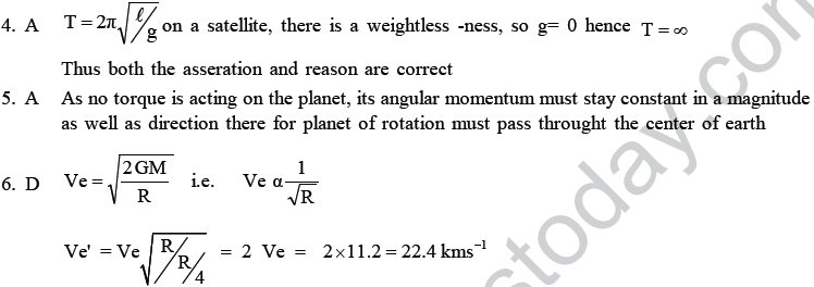 NEET UG Physics Gravitational MCQs-38