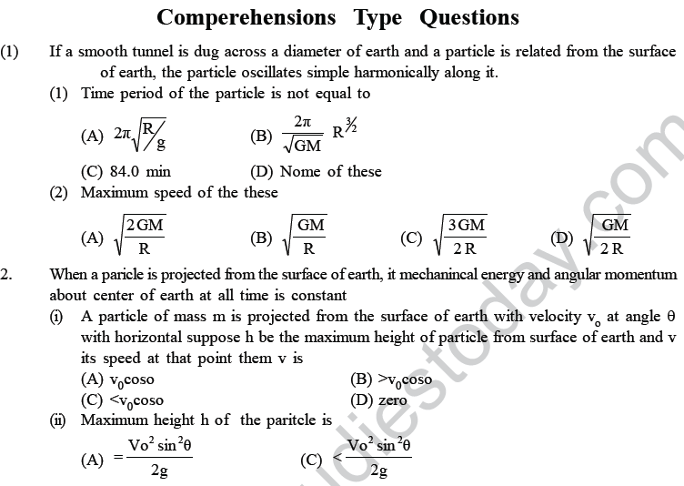NEET UG Physics Gravitational MCQs-39