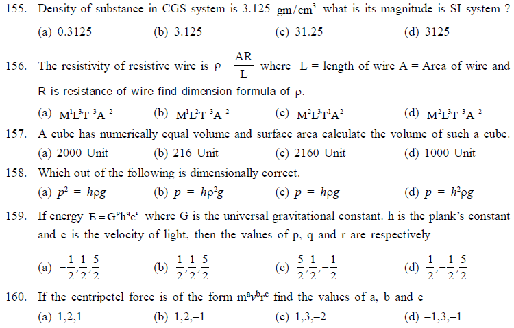 NEET UG Physics Kinetics and Measurement MCQs-14