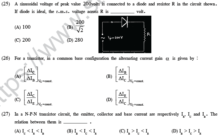 NEET UG Physics Semiconductor Electronics MCQs-13