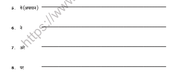 CBSE Class 6 Hindi Case Worksheet Set A 3