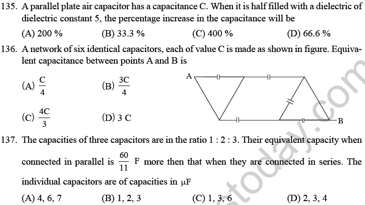NEET UG Physics Electrostatics MCQs-39
