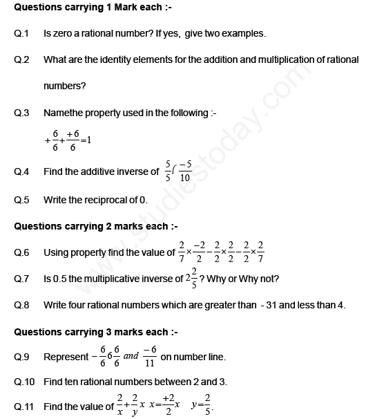 Rational Numbers