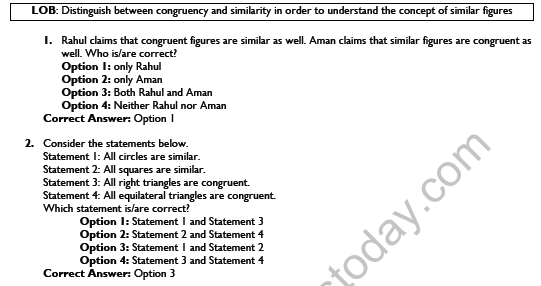 CBSE Class 10 Mathematics Triangles Worksheet Set E 1
