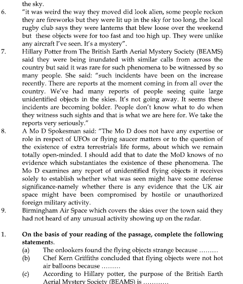 CBSE Class 9 English Communicative Sample Paper Set 1