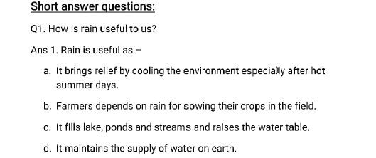 class6 science worksheet 4 5