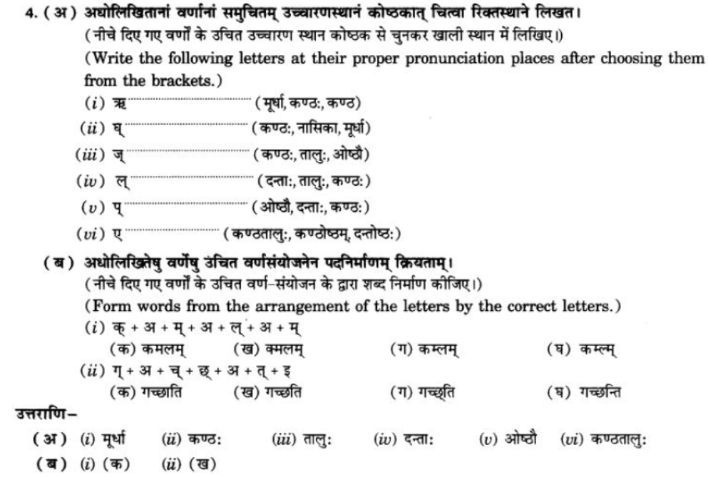 ncert-solutions-class-9-sanskrit-chapter-1-sanskritvarnmala ucharan