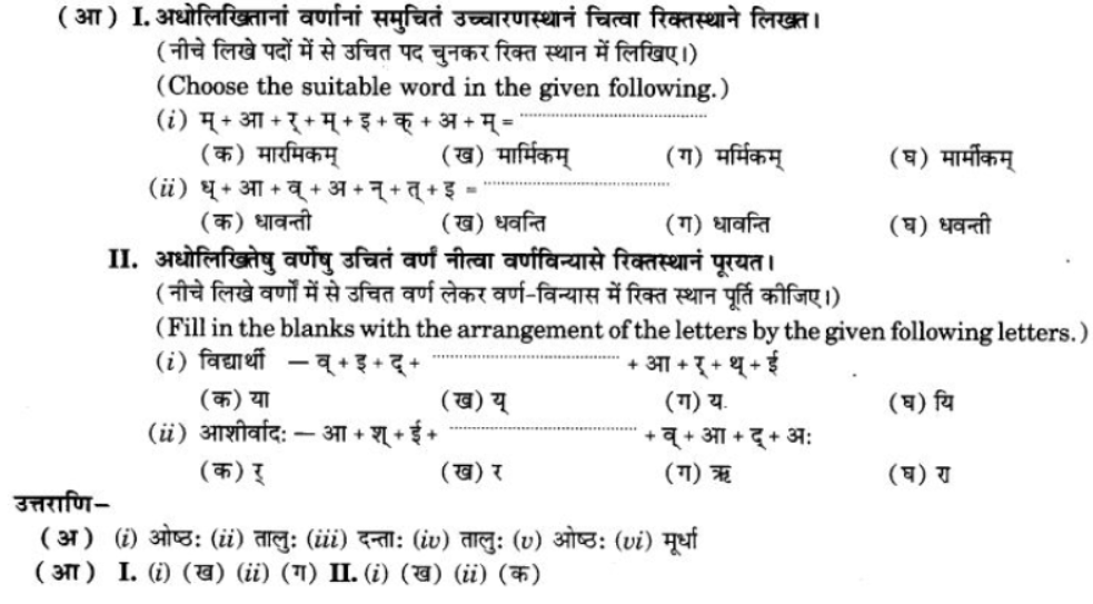 ncert-solutions-class-9-sanskrit-chapter-1-sanskritvarnmala ucharan