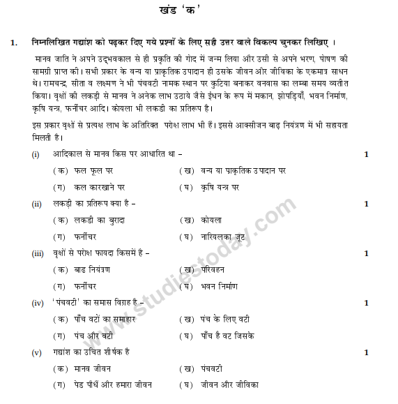 Class 12 Hindi