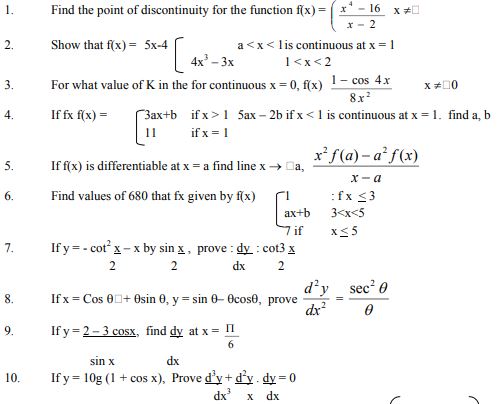 Class_12_Mathematics _Worksheet_2